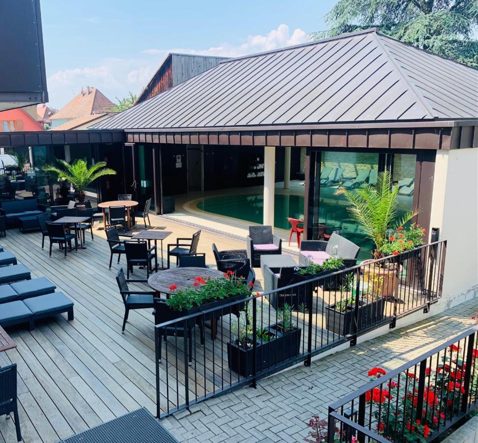 Hotel Au Nid De Cigognes Ostheim Buitenkant foto