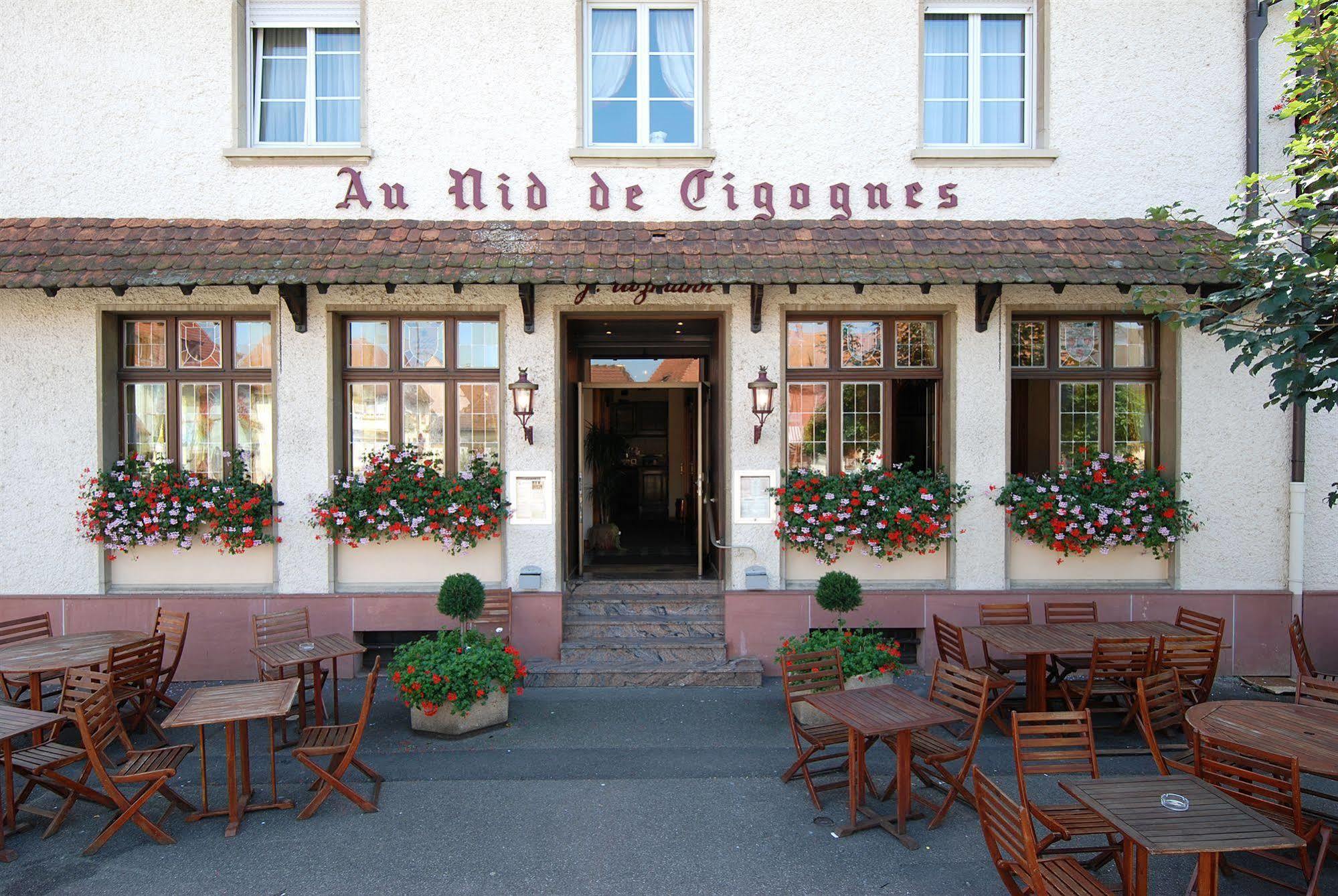 Hotel Au Nid De Cigognes Ostheim Buitenkant foto